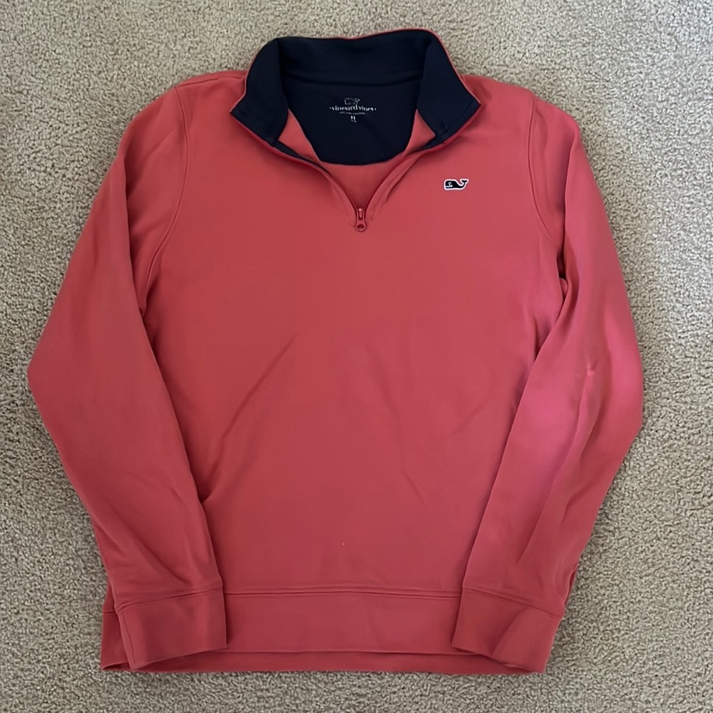 Vineyard Vines Children’s M Coral Quarter Zip